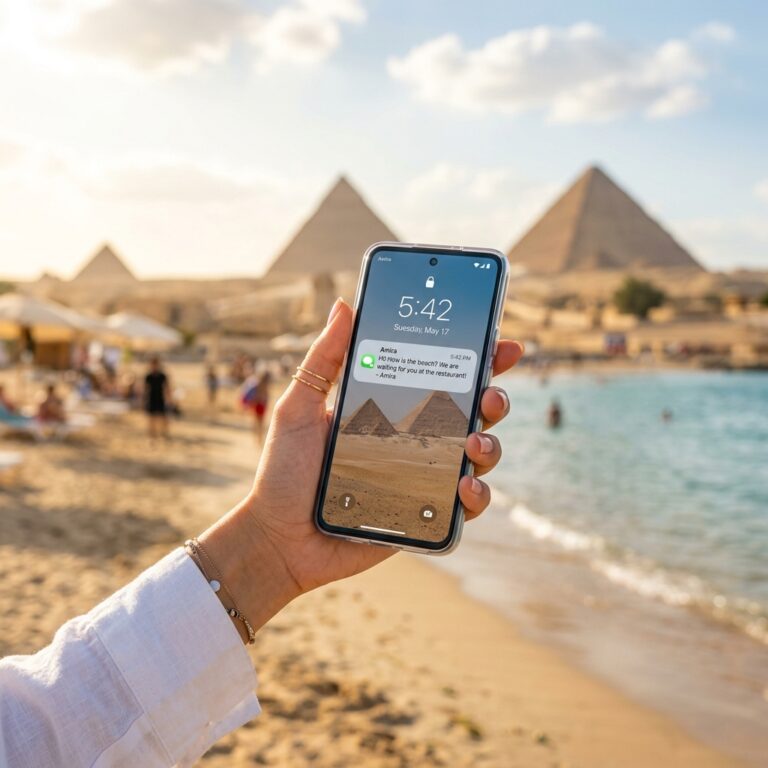 SMS tarify v Egyptě: Kompletní přehled cen pro turisty