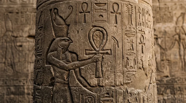 Nilský kříž Ankh: Tajemství posvátného symbolu věčného života 3 Nilský kříž význam (Obrázek vygenerovaný umělou inteligencí)